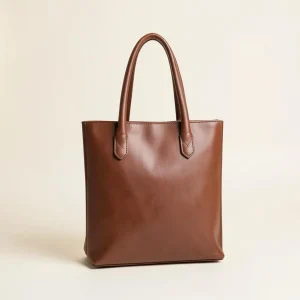 Brown Leather Tote Bag
