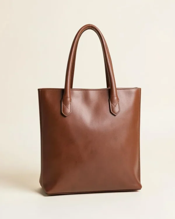 Brown Leather Tote Bag